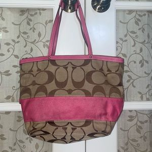 Pink Coach Purse/Shoulder Bag